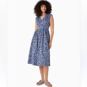 NWT Kate Spade Poplin Bow Butterfly Print Dress size 6